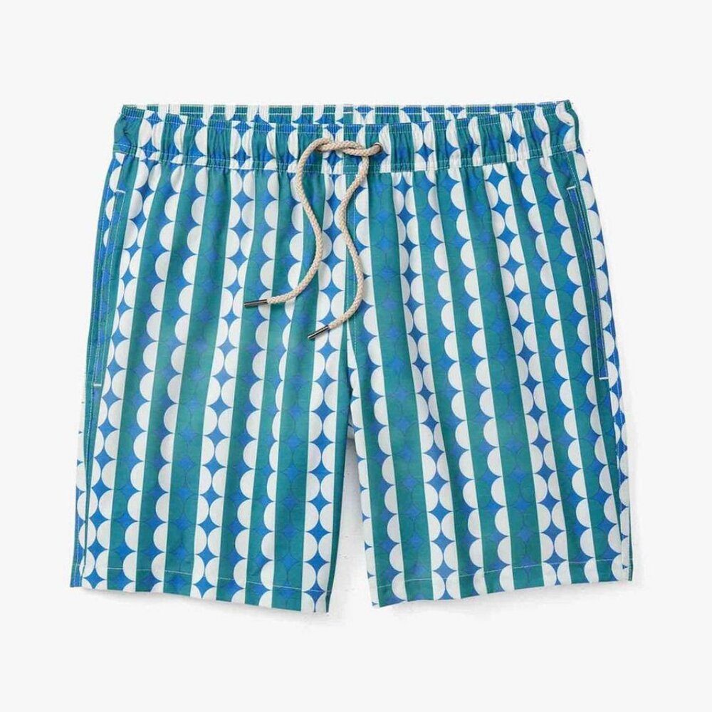 Fair Harbor Bayberry Men’s Swim Short Green Dot